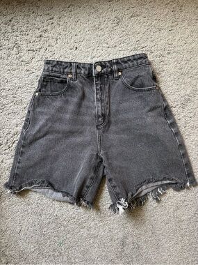 Abrand Black Washed High-Rise A Carrie Short